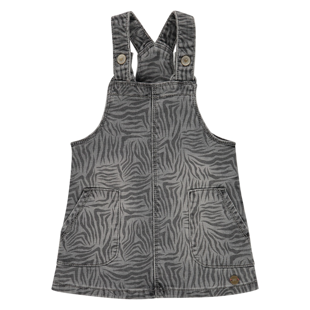 Babyface - girls salodress - grey denim - BBE21108708