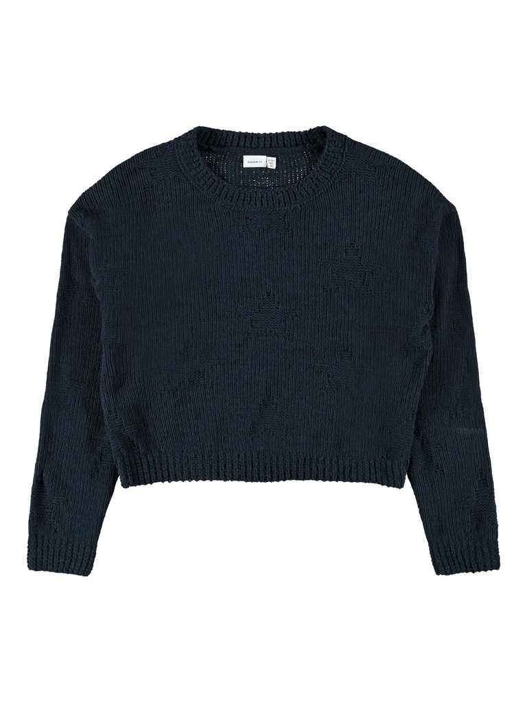 NAME IT KIDS - NKF LEANNE LS SHORT KNIT - Dark Sapphire