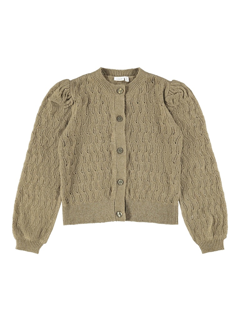 NAME IT KIDS - NKF LOMIA KNIT CARD BOX - Stone Gray