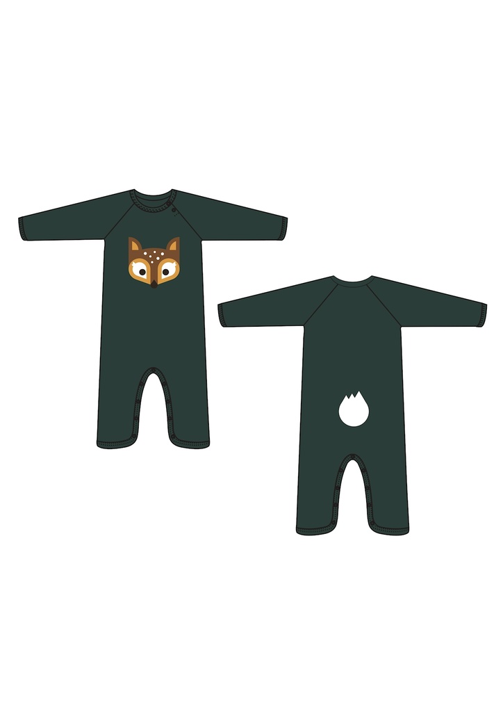 Lily-Balou - Fonne babysuit  - evergreen