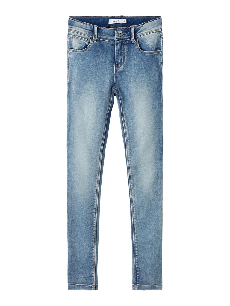 NAME IT KIDS - NKF POLLY SKINNY SWE JEANS 1165-TH NOOS - Medium Blue Denim