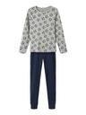 NAME IT KIDS - NKM NIGHTSET MELANGE FOOTBALL NOOS - Grey Melange