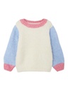 NAME IT MINI - NMF LULLE LS KNIT BOX - Buttercream
