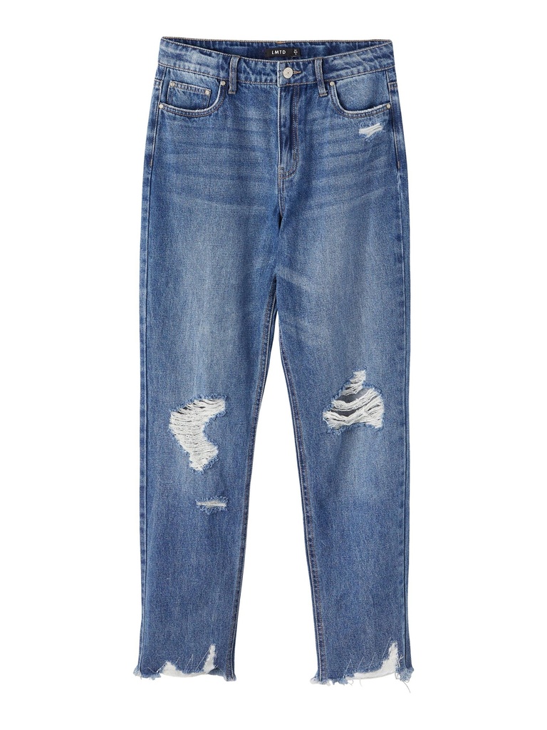 LMTD - NLF KRICKIZZA DNM HW MOM PANT - Medium Blue Denim