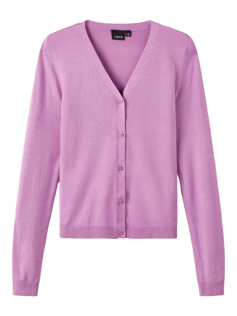 LMTD - NLF RANWAR LS SHORT V-NECK CARDIGAN - Pale Pansy