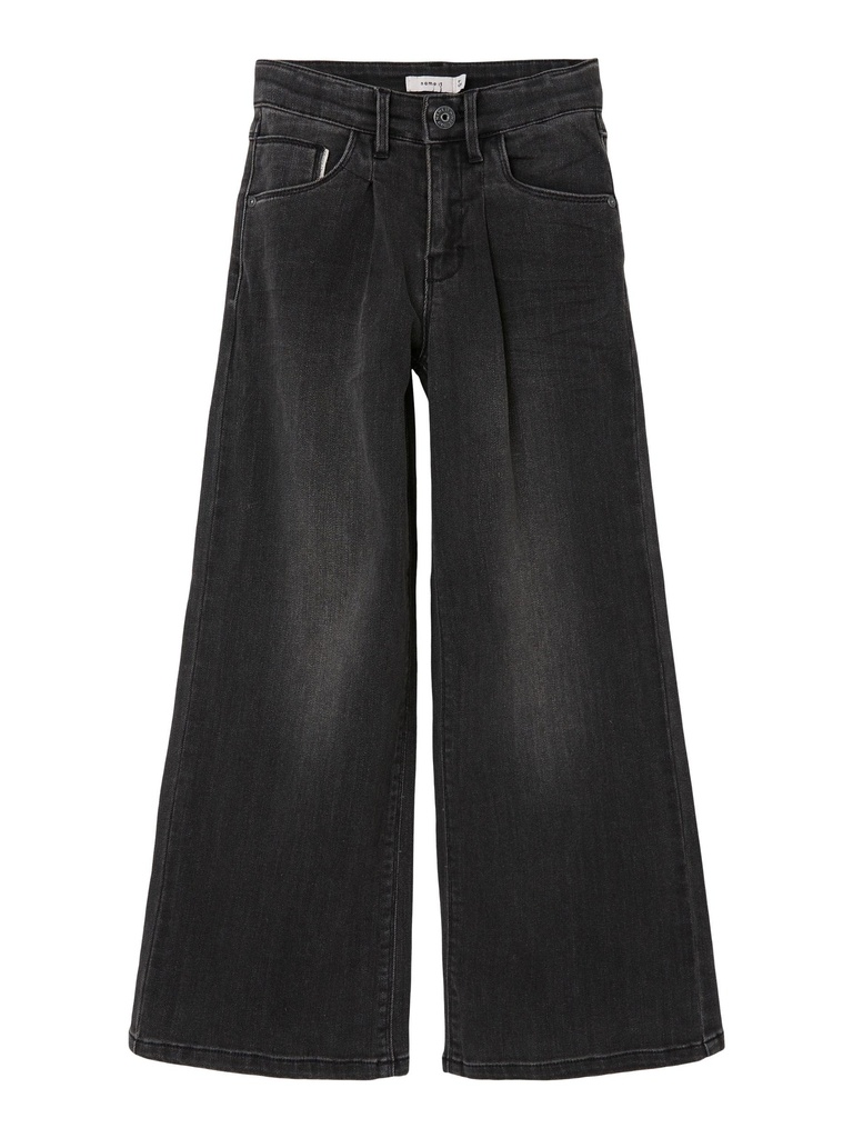 NAME IT KIDS - NKF BWIDE DNMTASPERS PANT NOOS - Black Denim
