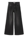 NAME IT KIDS - NKF BWIDE DNMTASPERS PANT NOOS - Black Denim