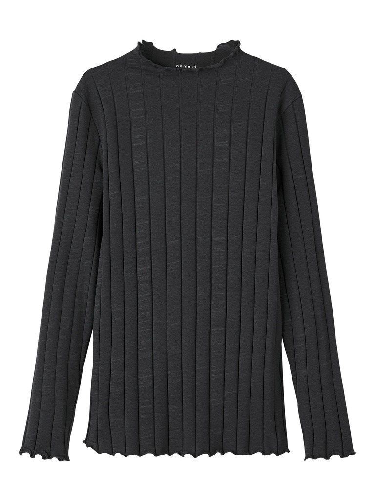 NAME IT KIDS - NKF NOLINE LS SLIM TOP NOOS - Black