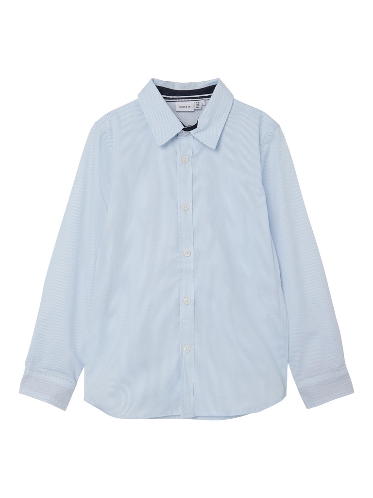NAME IT KIDS - NKM NISA LS SHIRT NOOS - Dusty Blue STRIPE