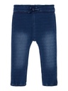 NAME IT MINI - NMF BIBI DNMTORINA SWE PANT NOOS - Dark Blue Denim