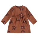 Babyface - girls dress long sleeve - fudge - BBE22508772