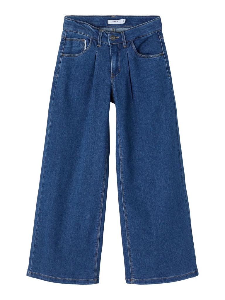 NAME IT KIDS - NKF BWIDE DNMTASPERS PANT NOOS - Medium Blue Denim