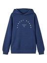 LMTD - NLMREETAL LS BRU SWEAT W. HOOD - Navy Blazer