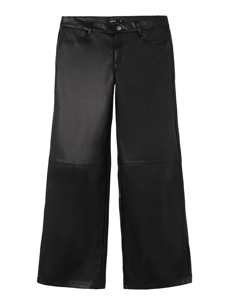 LMTD - NLFRU HW WIDE PU PANT - Black