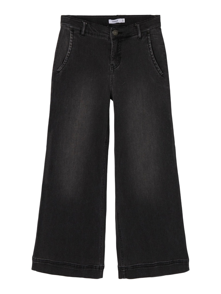 NAME IT KIDS - NKFBELLA HW WIDE JEANS 2332-TU NOOS - Black Denim