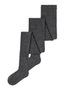 NAME IT KIDS - NKN PANTYHOSE RIB 2P NOOS - Dark Grey Melange