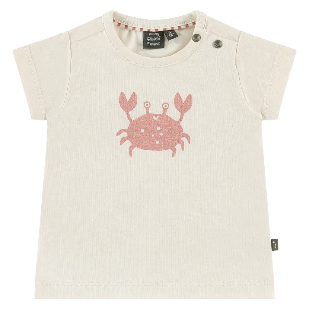 Babyface - baby girls t-shirt short sleeve - ivory - NWB23228629