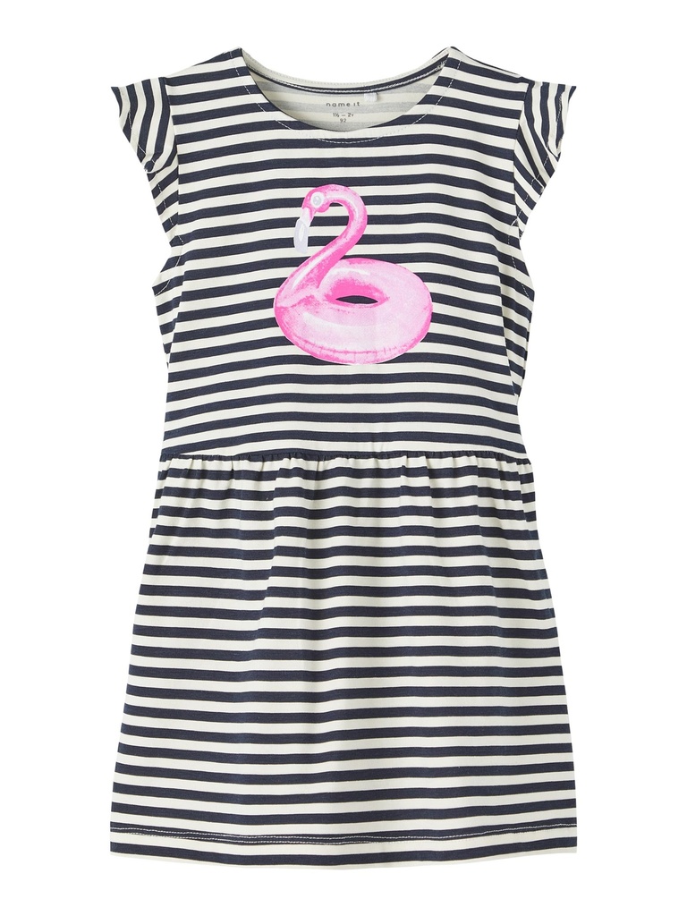 NAME IT MINI - NMF ZYLINE SS DRESS - Dark Sapphire