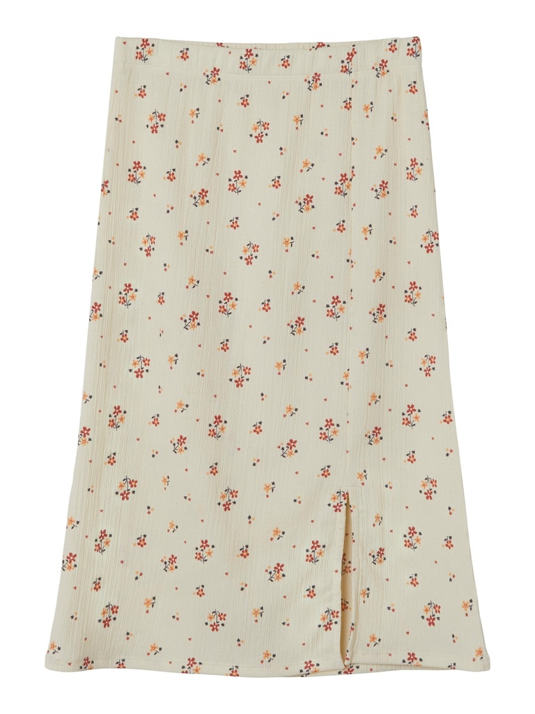 LMTD - NLF FAURA MIDI SKIRT - Turtledove Colored flowers