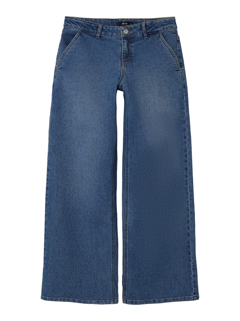 LMTD - NLF TRIS LW WIDE DNM PANT - Medium Blue Denim