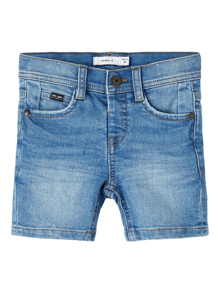 NAME IT MINI - NMM SOFUS DNMTHRIS LONG SHORTS TB - Medium Blue Denim