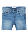 NAME IT MINI - NMM SOFUS DNMTHRIS LONG SHORTS TB - Medium Blue Denim
