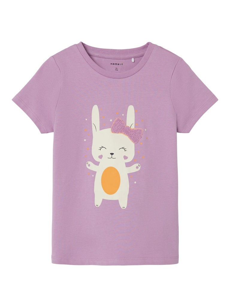 NAME IT MINI - NMF HILDE SS TOP PB - Smoky Grape