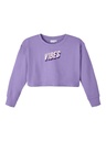 NAME IT KIDS - NKF VANITA LS CROP BOXY SWEAT UNB B - Sand Verbena