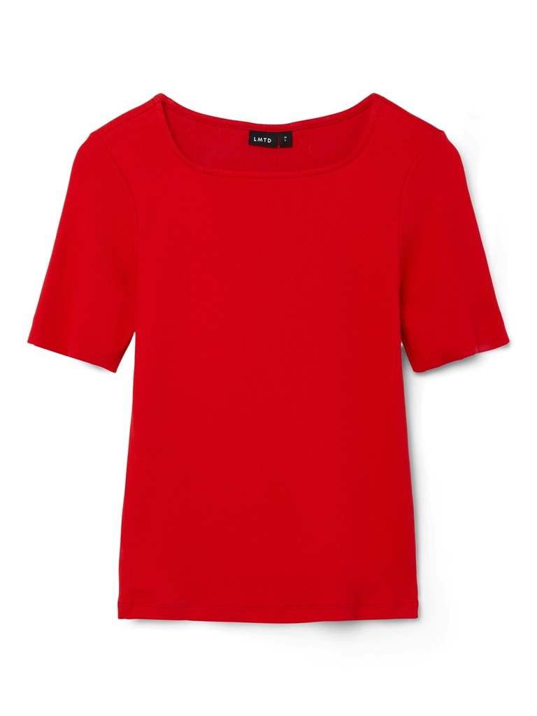 LMTD - NLF DIDA SS SQUARE NECK TOP - Flame Scarlet