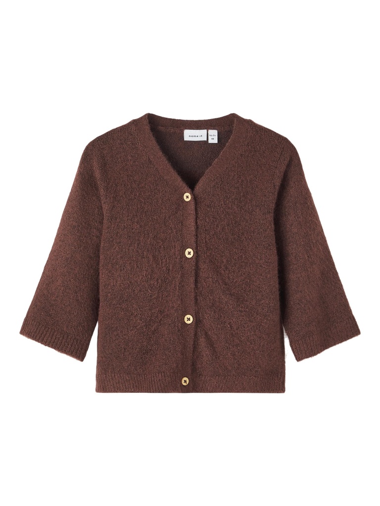 NAME IT MINI - NMF KASUSSI 3/4 SL KNIT CARD - Rum Raisin