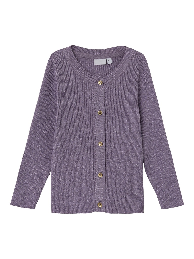 NAME IT MINI - NMF LELOU LS KNIT CARD - Lavender Gray