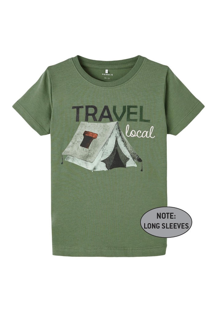 NAME IT MINI - NMM LUK LS TOP - Dill