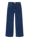 NAME IT KIDS - NKF ROSE HW WIDE JEANS 1356-ON NOOS - Medium Blue Denim