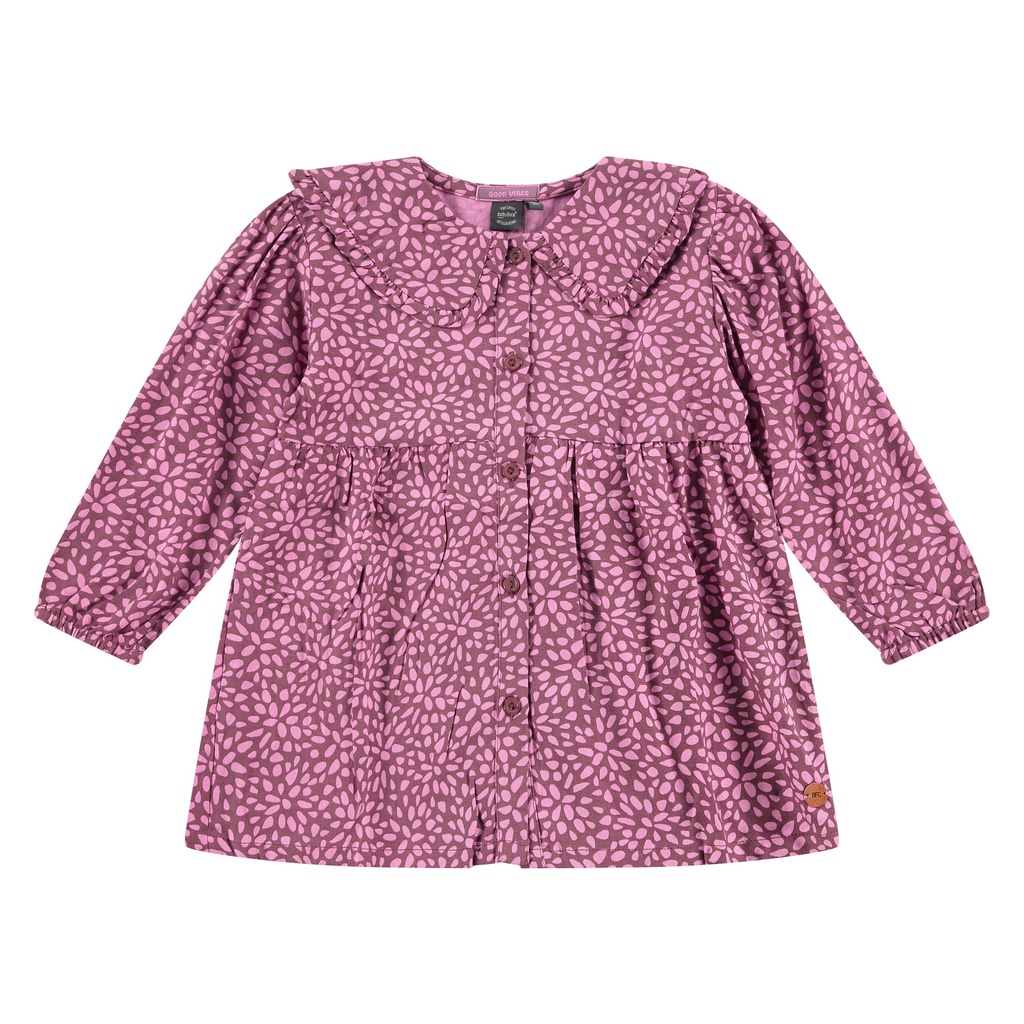 Babyface - girls dress long sleeve - plum - BBE23408754