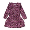 Jubel - Jurk ruches AOP - Flowers For Life - Marine - 91400363