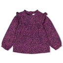 Jubel - Blouse ruches - Flowers For Life - Marine - 92300015