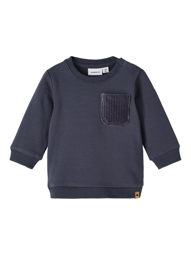 NAME IT BABY - NBM NASH LS SWEAT BRU - India Ink