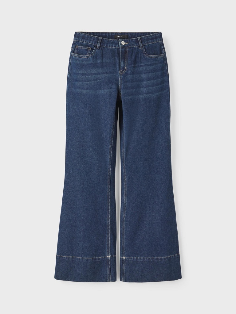 LMTD - NLF TIZZA DNM LW BOOTCUT PANT - Dark Blue Denim