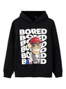 LMTD - NLM ALLA BOREDOFD SWEAT WH BOX BRU SKY - Black
