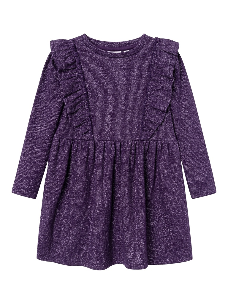 NAME IT MINI - NMF RENZA XSL LS DRESS - Blackberry Cordial
