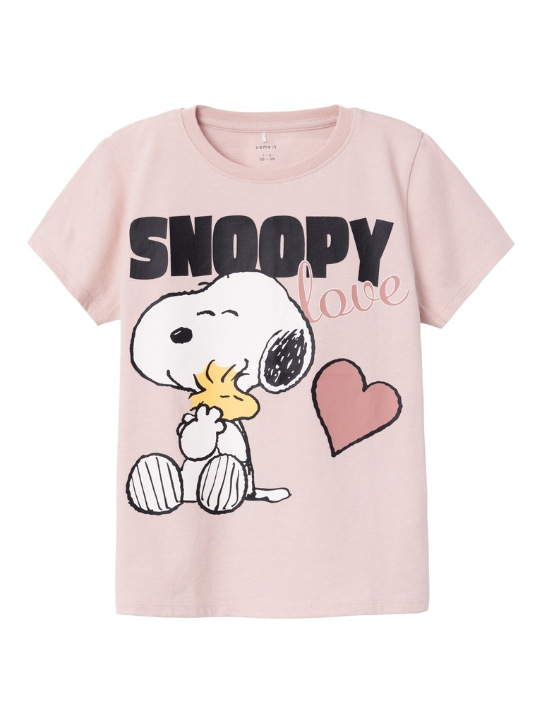 NAME IT KIDS - NKF NANNI SNOOPY SS TOP NOOS VDE - Sepia Rose