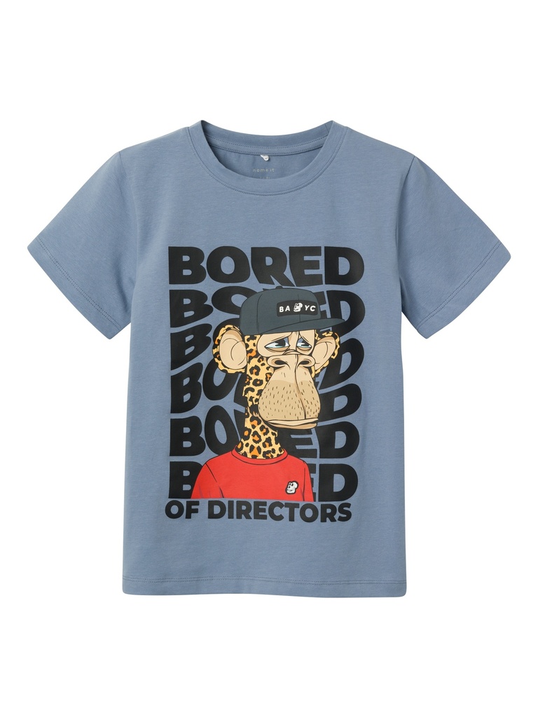 NAME IT KIDS - NKM DONNI BOREDOFD SS TOP BOX SKY - Troposphere