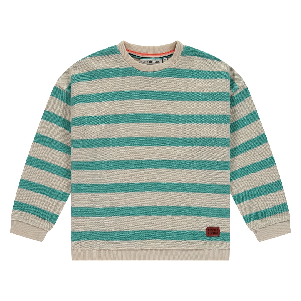 Babyface - boys sweatshirt - turquoise - BBE24107402