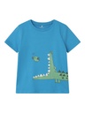 NAME IT MINI - NMM HELLAN SS TOP PB - Swedish Blue