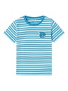 NAME IT MINI - NMM DIKE SS TOP PB - Swedish Blue