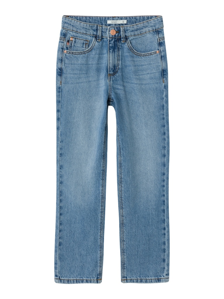 NAME IT KIDS - NKF ROSE HW STRAIGHT JEANS 9222-BE NOOS - Medium Blue Denim