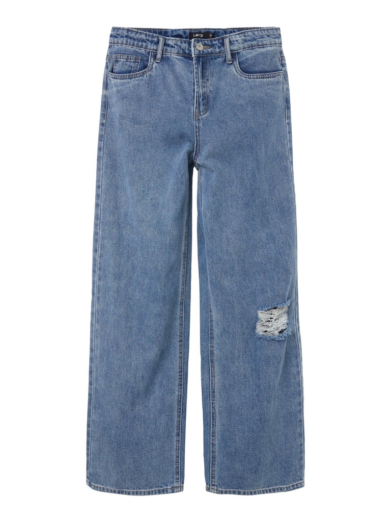 LMTD - NLF NOIZZA DNM HW STRAIGHT  PANT NOOS - Medium Blue Denim