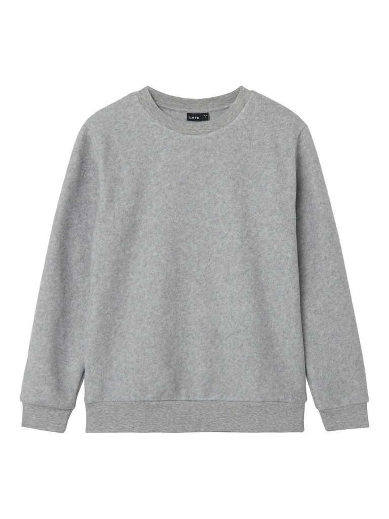 LMTD - NLN NEDDY LS O-NECK FLEECE - Grey Melange