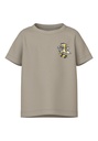 NAME IT MINI - NMM VELIX SS TOP - Pure Cashmere Tiger