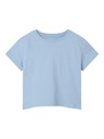 NAME IT KIDS - NKF VITA SS SHORT BOXY TOP - Chambray Blue